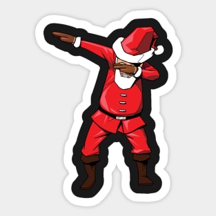 Dabbing Santa Claus - Funny Christmas Dab X-mas Gifts graphic Sticker